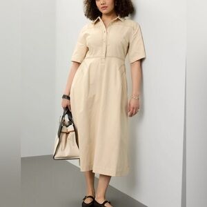 Rosetta Getty Bone Shirtdress